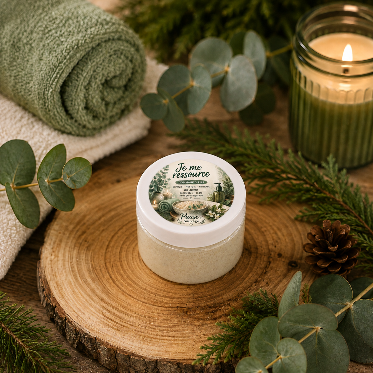 3-in-1 sugar exfoliating scrub